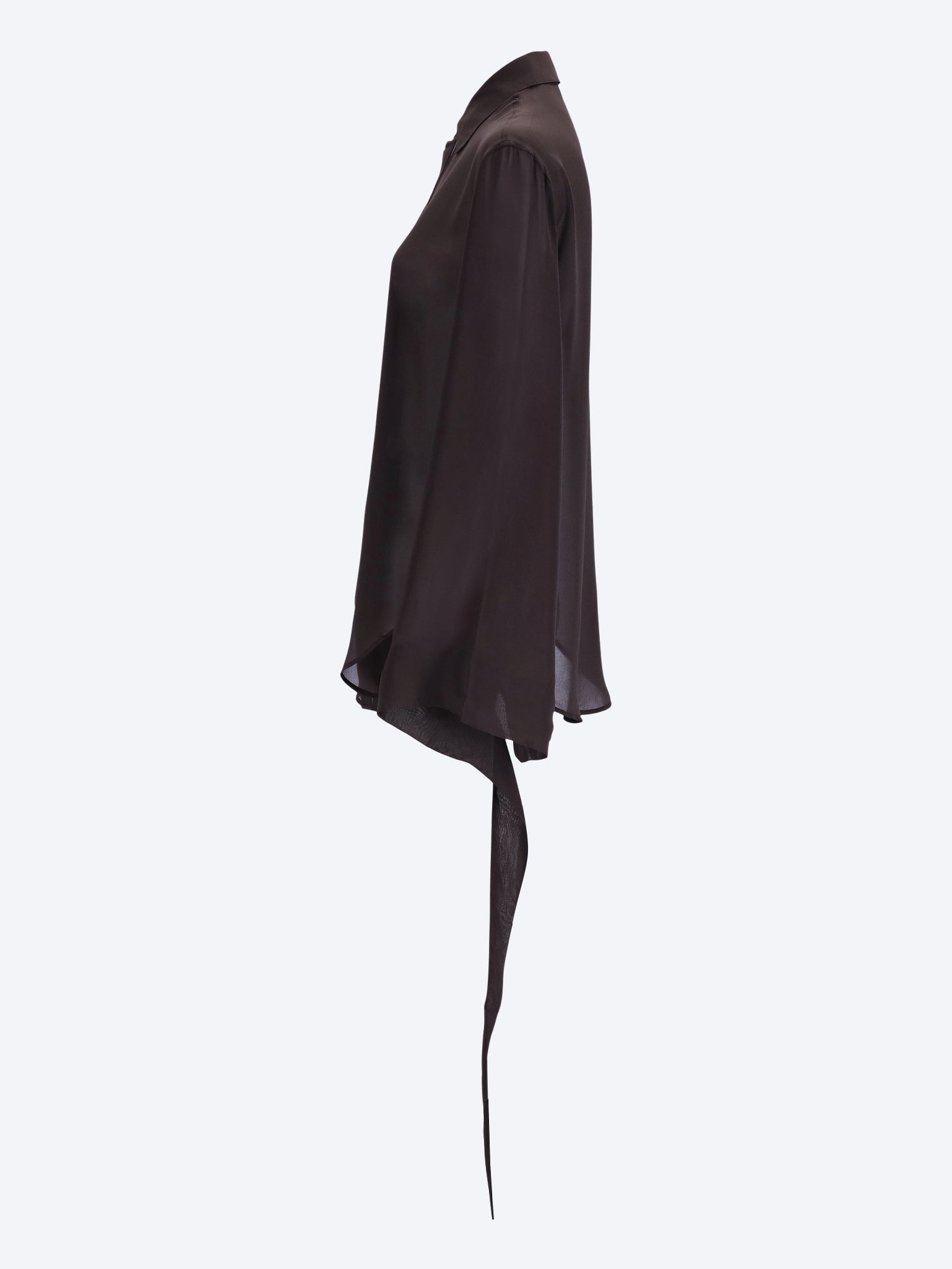 Verlin sheer chiffon tie cuff shirt 2