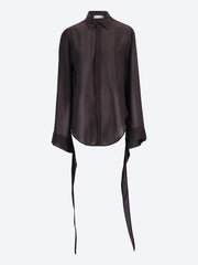 Verlin sheer chiffon tie cuff shirt ref: