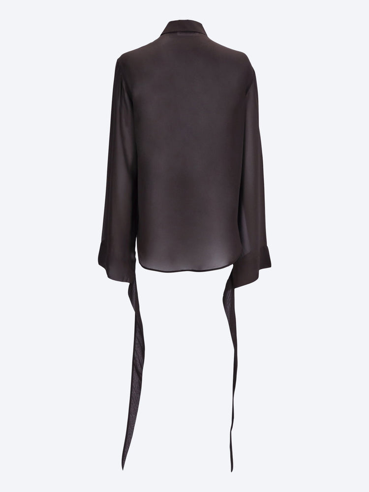 Verlin sheer chiffon tie cuff shirt 3