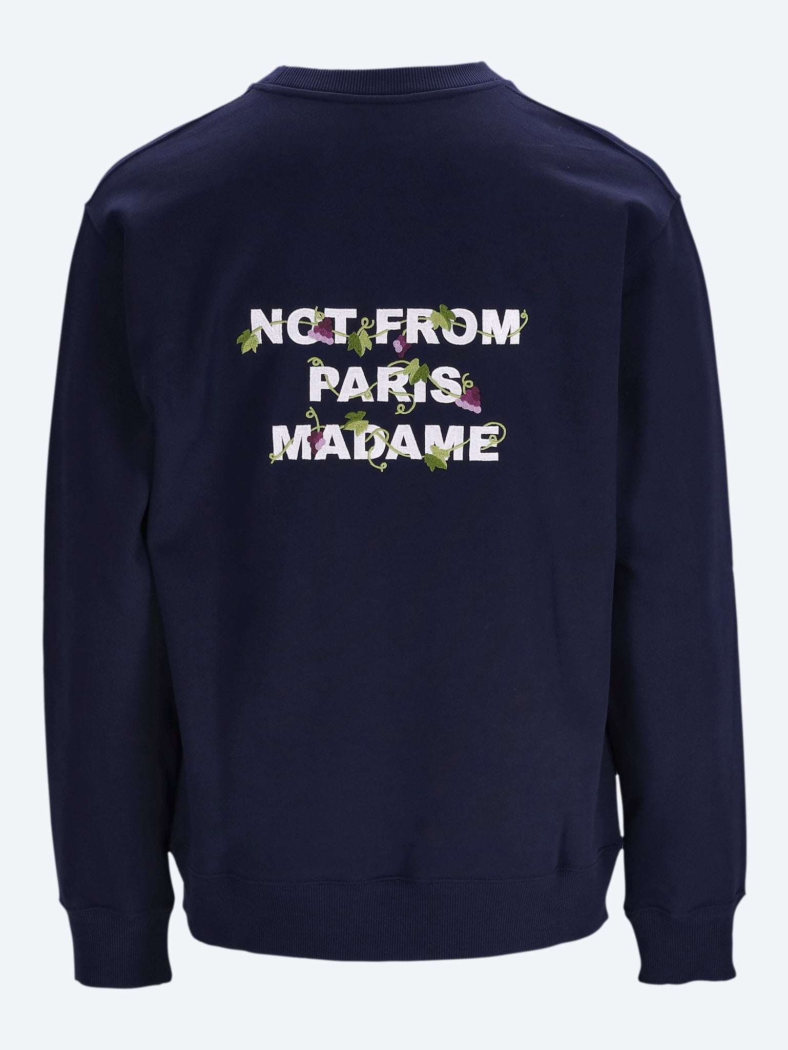 Vine embroidered slogan sweatshirt 3