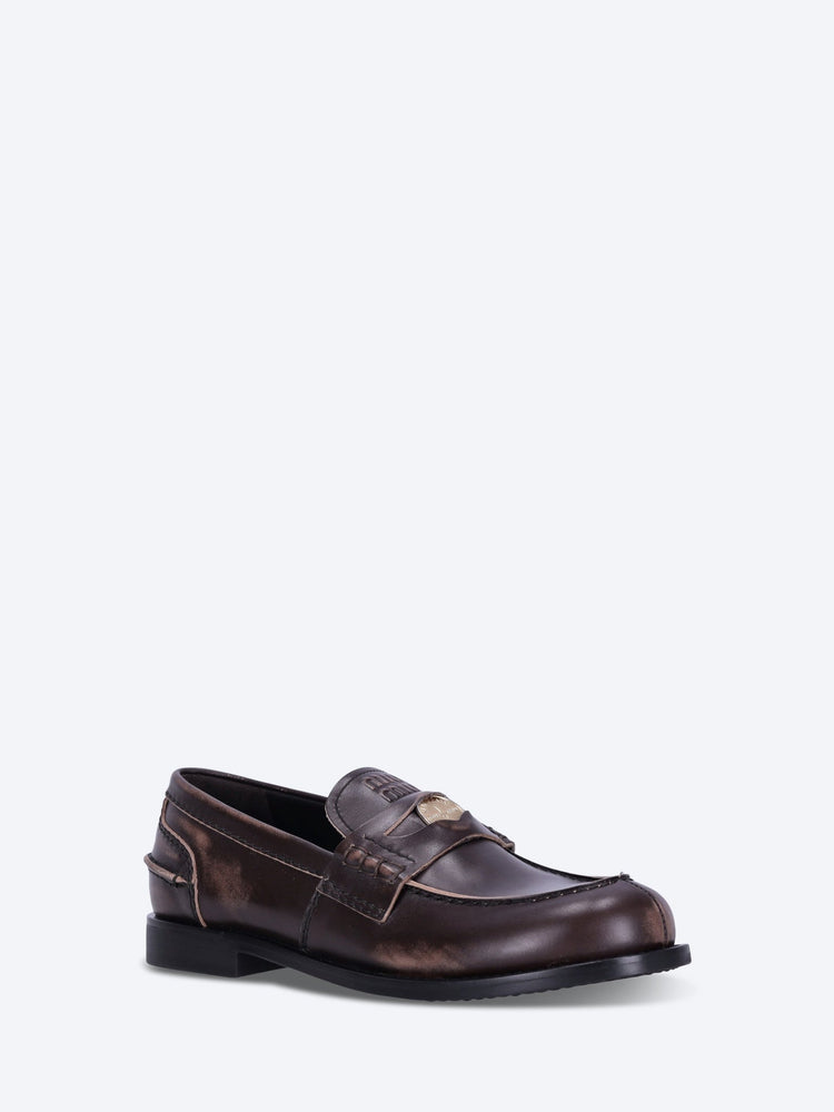 Penny-Loafer aus Leder mit Vintage-Effekt 2