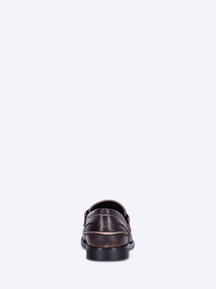 Penny-Loafer aus Leder mit Vintage-Effekt 5