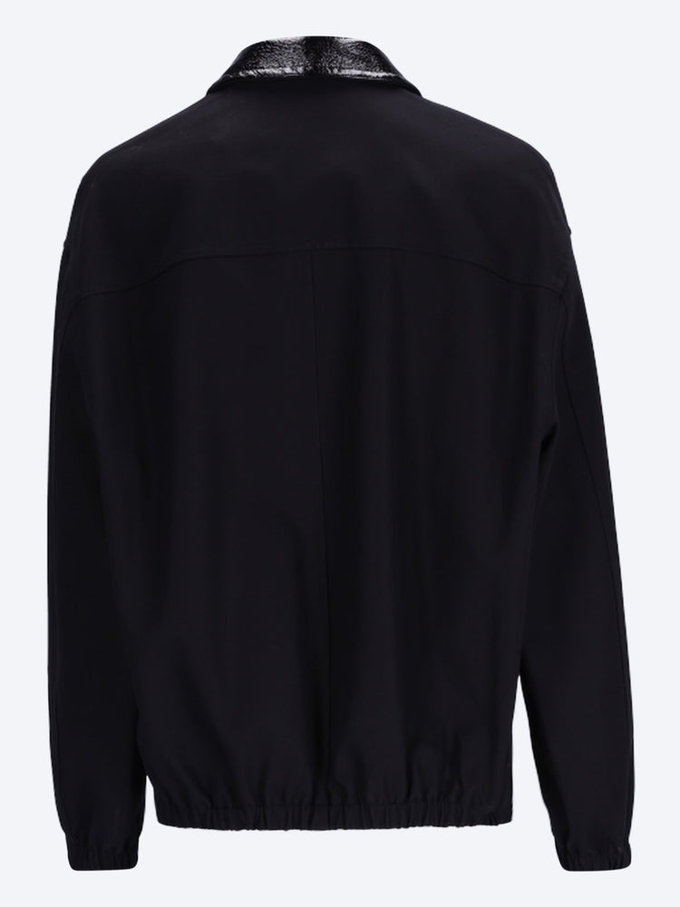 Veste en toile ctn à col en vinyle 3