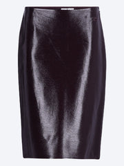 Vinyl knee-length skirt ref: