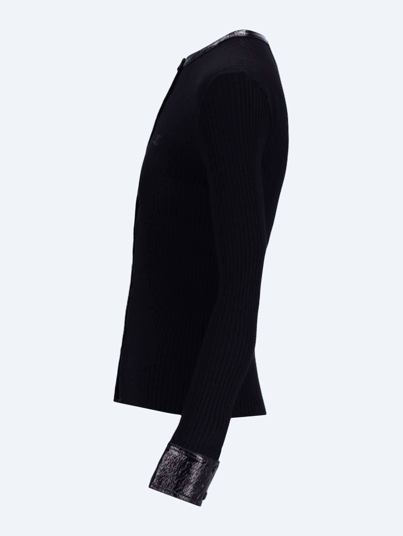 Vinyl rib cardigan 2
