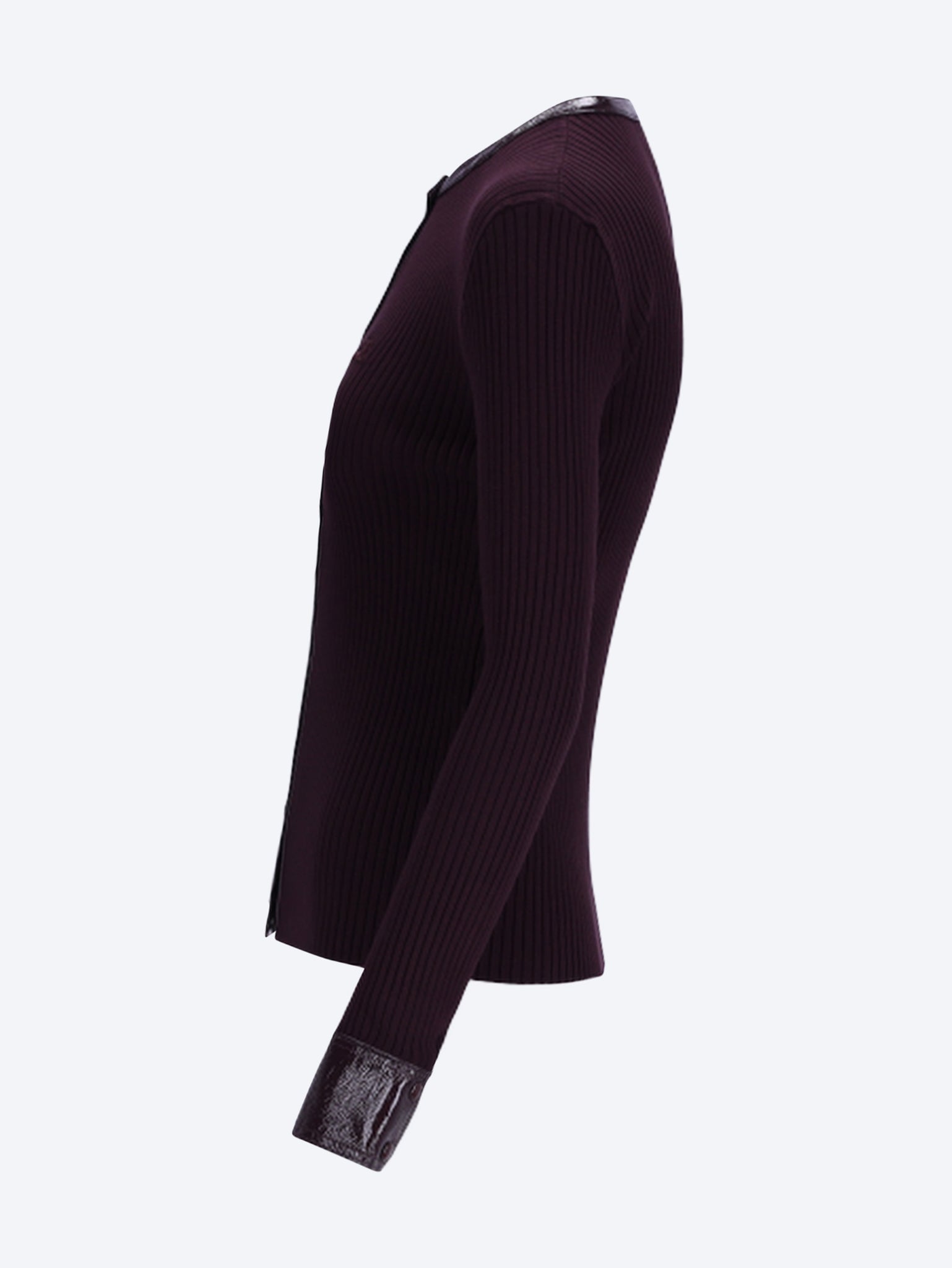 Vinyl rib cardigan 2