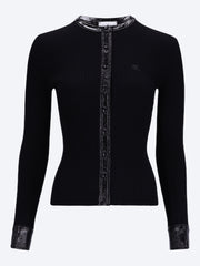 Vinyl rib cardigan ref:
