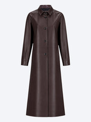 Manteau en cuir Vitello (sans reptile) ref: