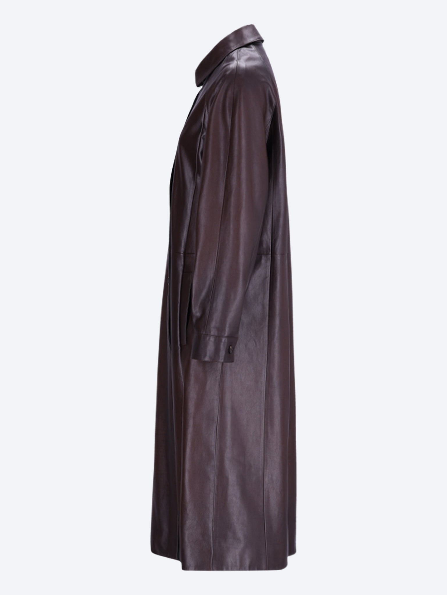 Manteau en cuir Vitello (sans reptile) 2
