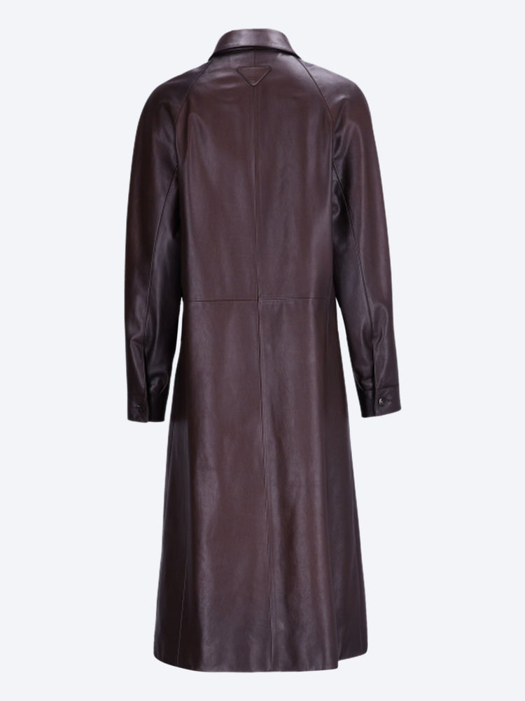 Manteau en cuir Vitello (sans reptile) 3