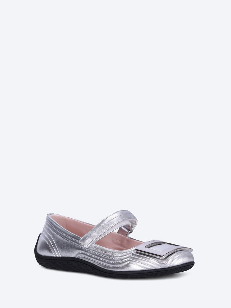 Viv low padded strap ballerinas 2