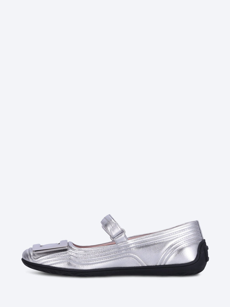 Viv low padded strap ballerinas 4