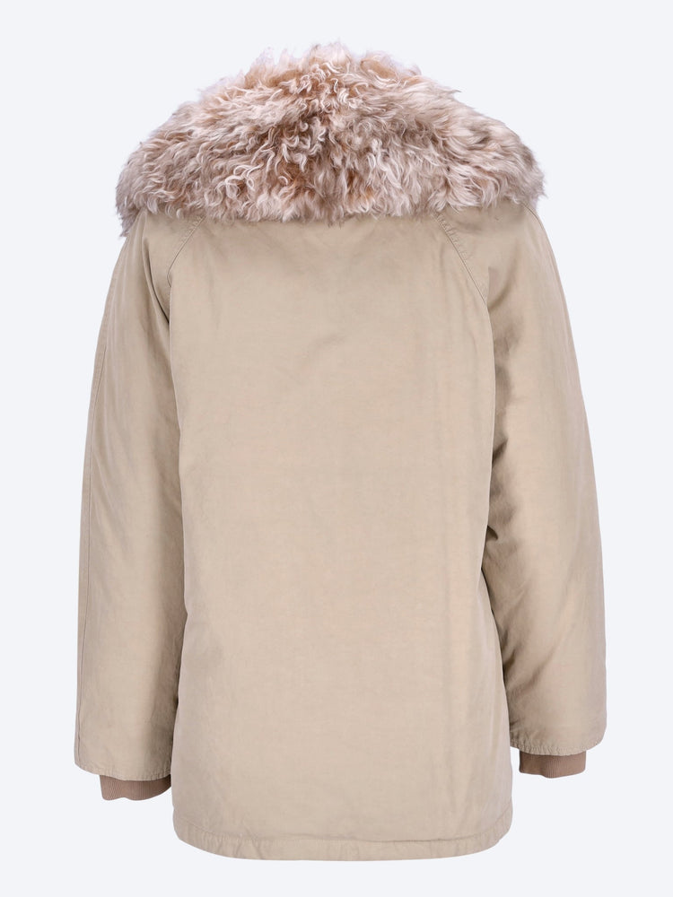 W/ fur collar and buttons jacket 3