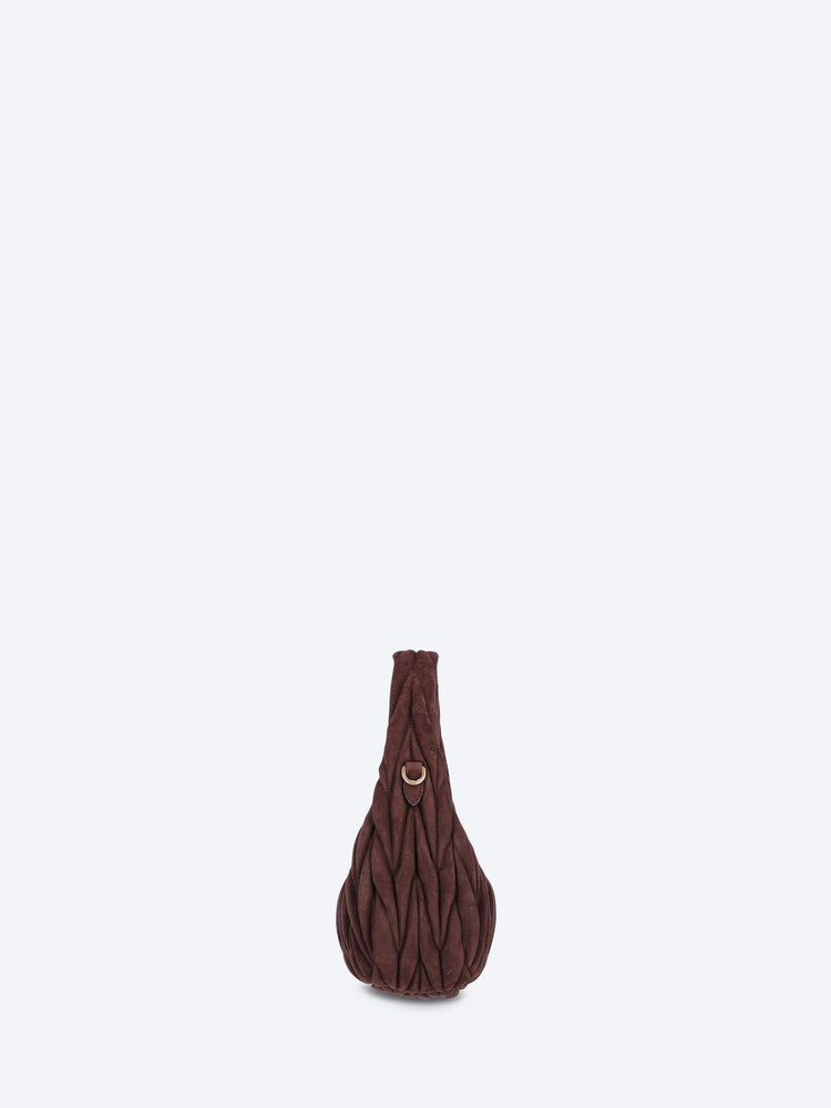 Sac hobo en daim matelassé Wander 4