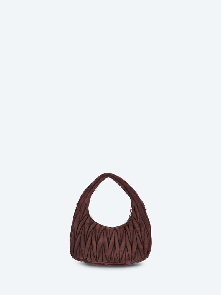 Sac hobo en daim matelassé Wander 5