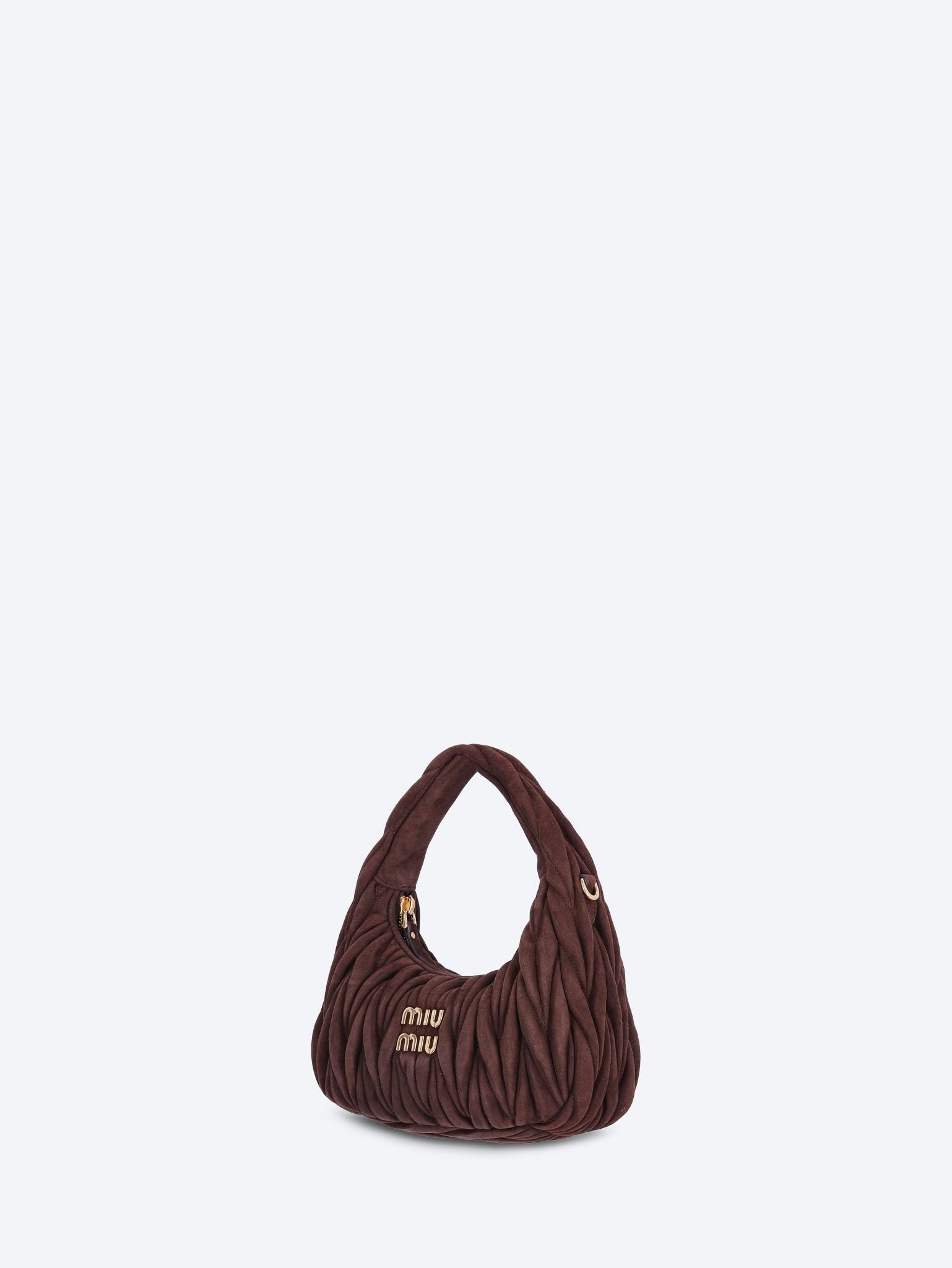 Sac hobo en daim matelassé Wander 2