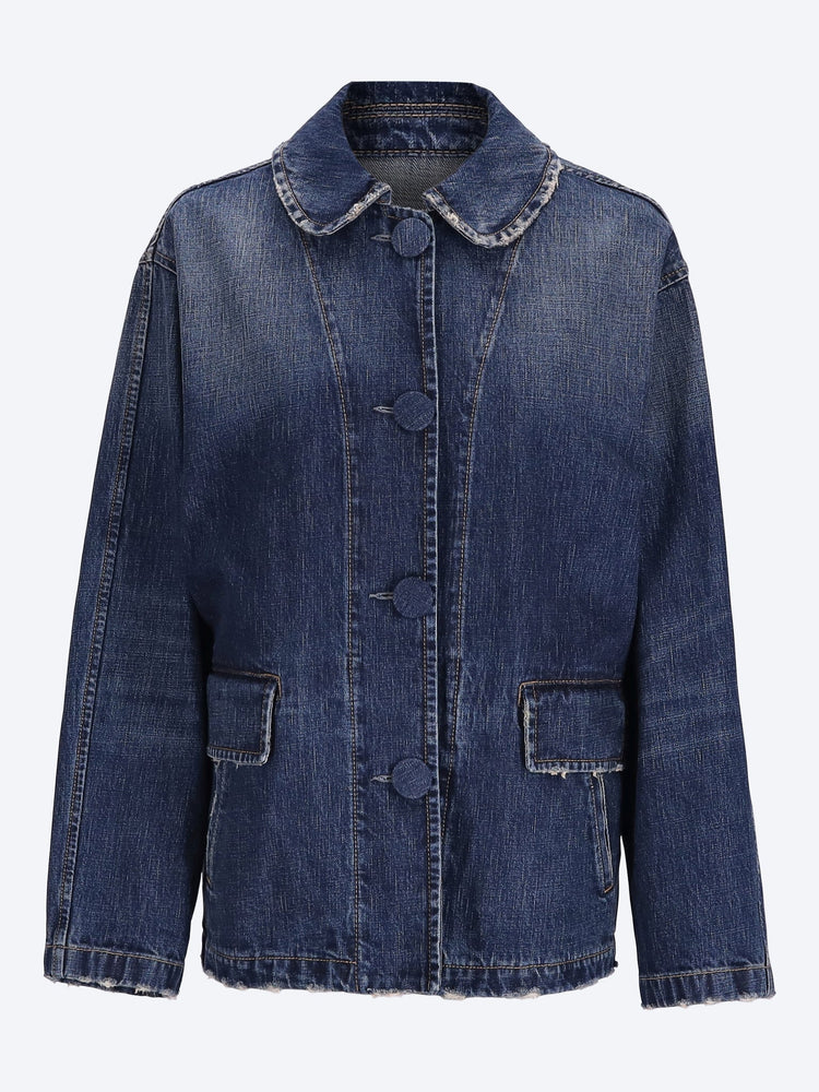 Washed denim jacket 1