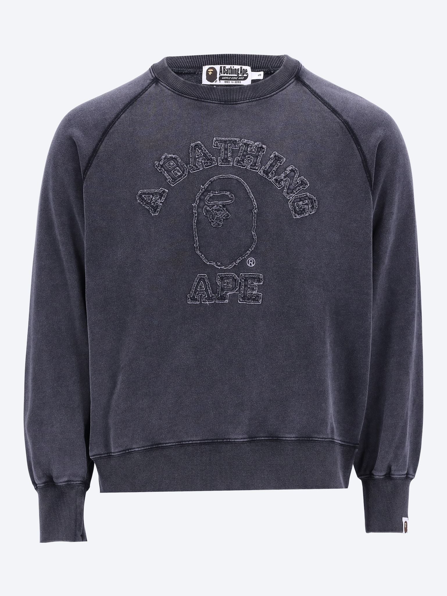 Washed effect sweat shirt 1