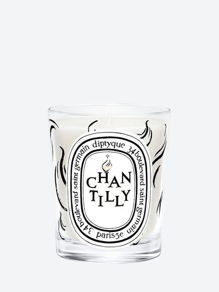 Boîte de bougie blanche Chantilly