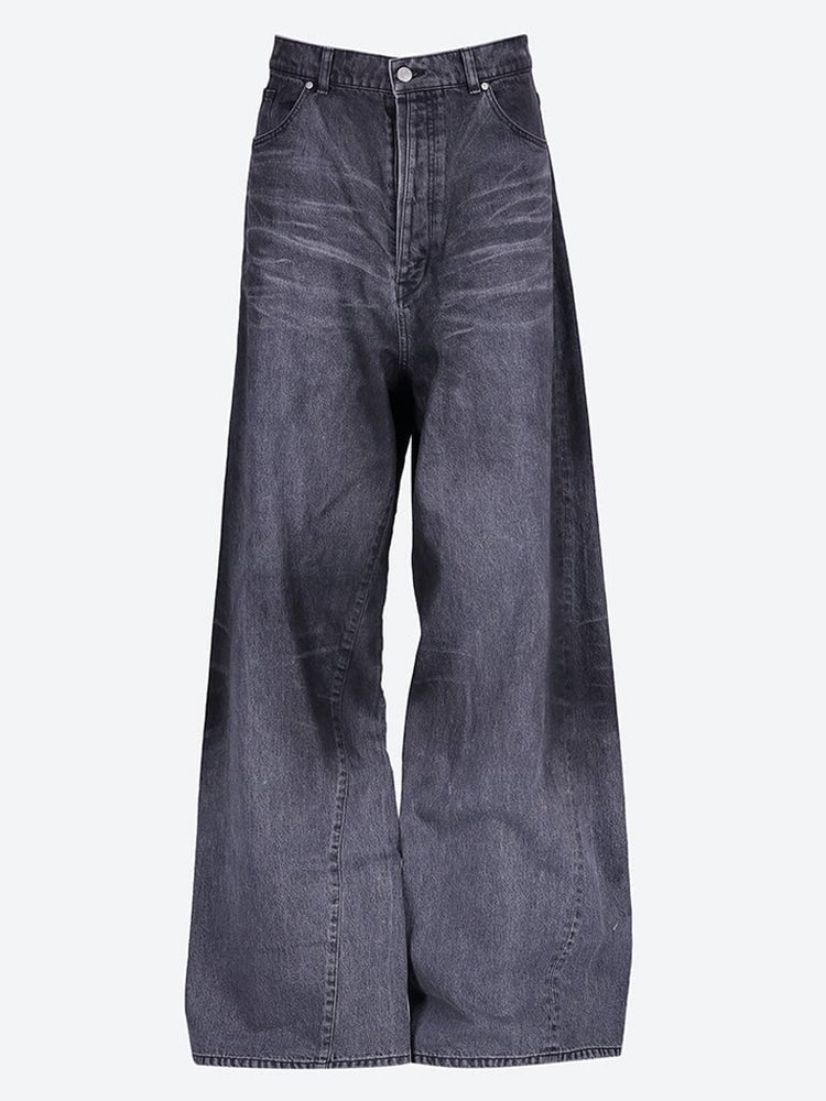 Wide leg 5 pockets jeans 1