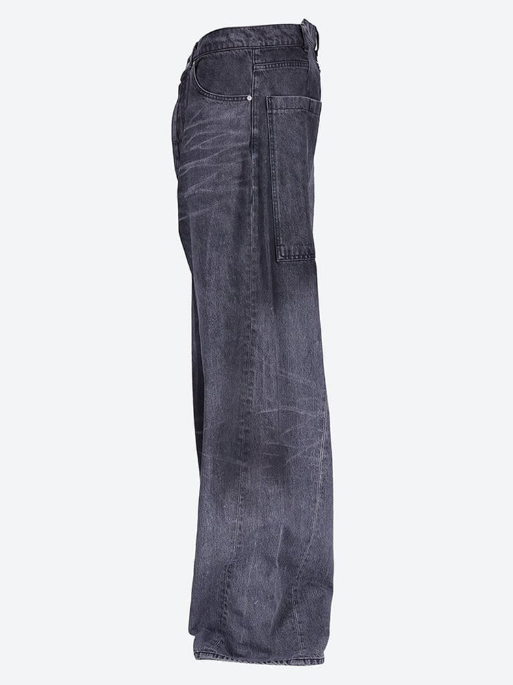 Wide leg 5 pockets jeans 2