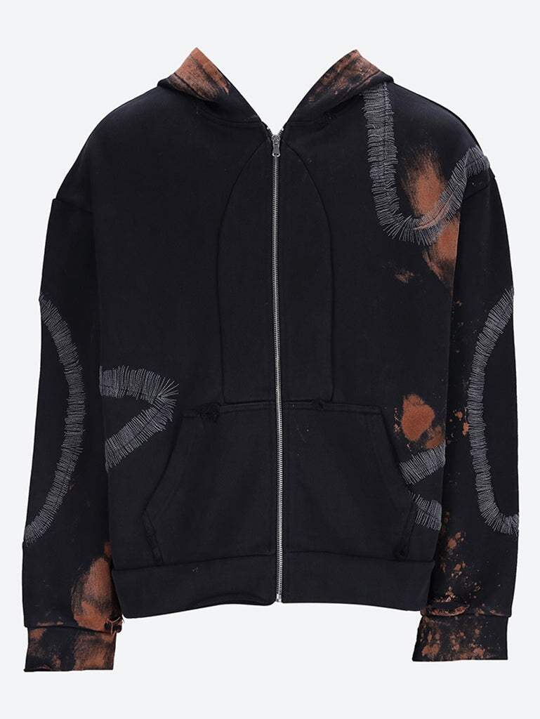 Windowed zip up hoodie 1