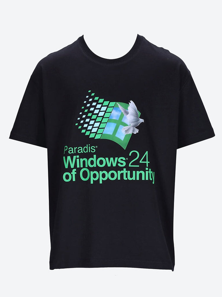 T-shirt Windows en noir 1