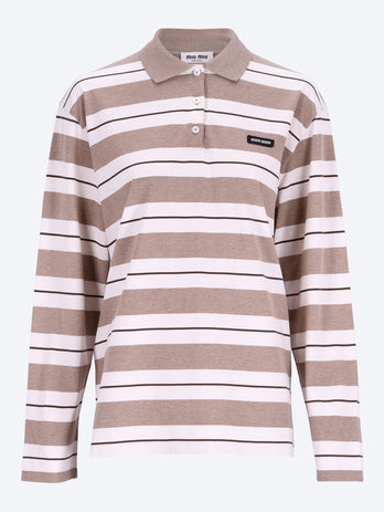 Cotton jersey polo shirt