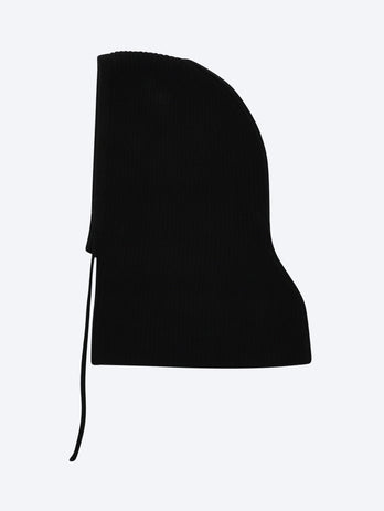 Wool and cashmere knit hood