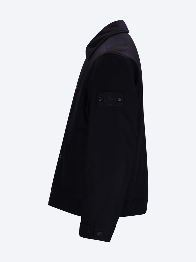 Veste fantôme en flanelle de laine et nylon 2