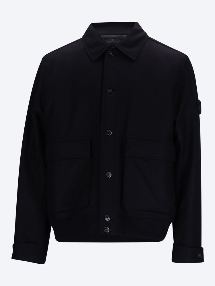Veste fantôme en flanelle de laine et nylon 1