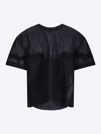 Wool organza pullover