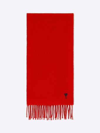Écharpe en laine avec broderie ami de coeur