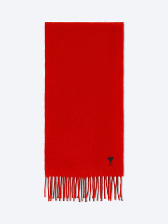 Écharpe en laine avec broderie ami de coeur