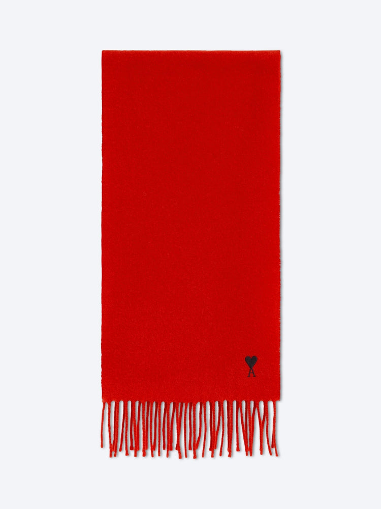 Wool scarf with ami de coeur embroidery 1