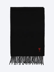 Wollschal mit roter Ami de Coeur-Stickerei ref: