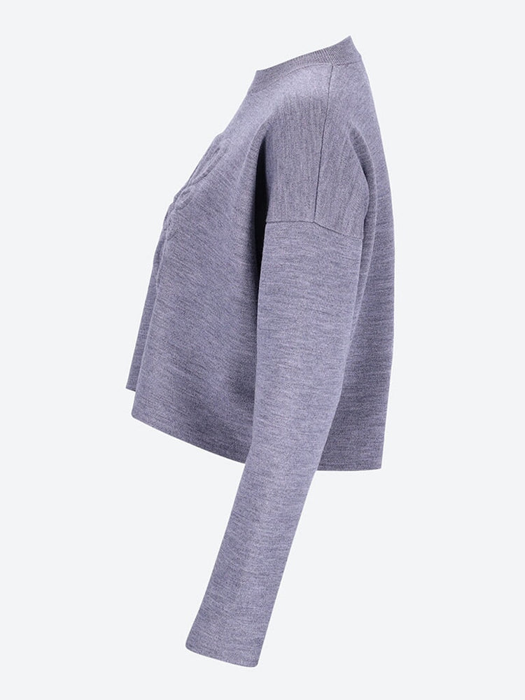 Wool short anagram sweater 2