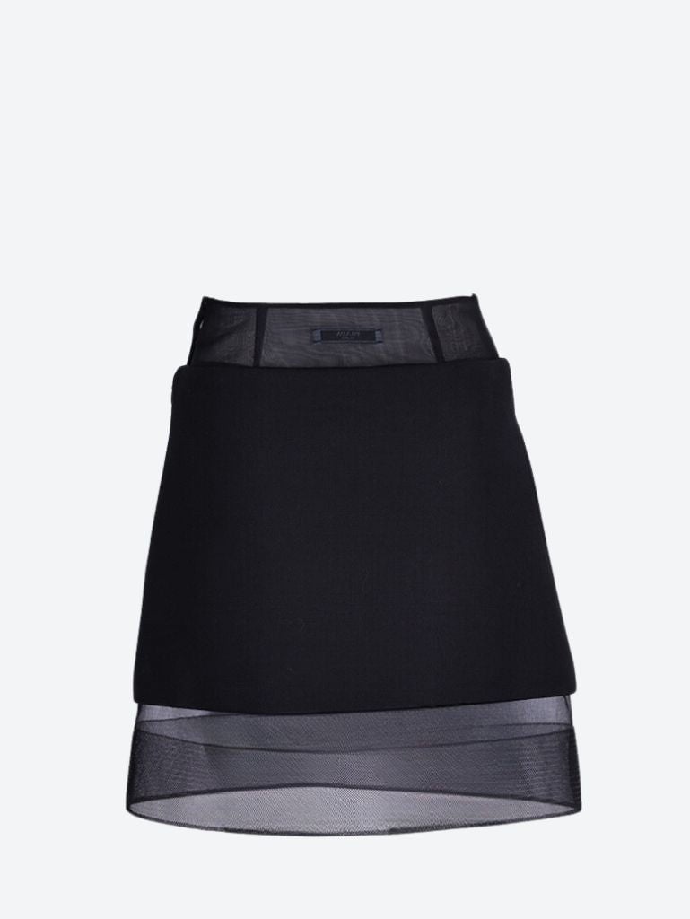 Wool transparent skirt 3