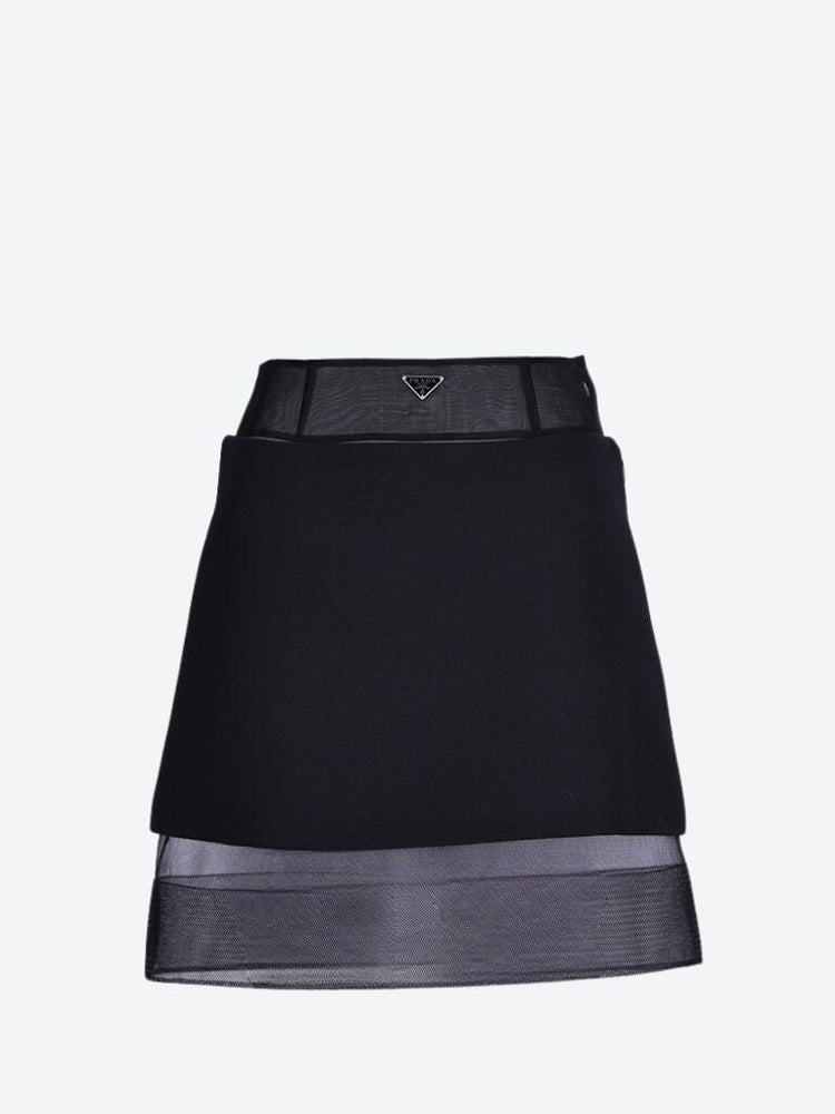 Wool transparent skirt 1
