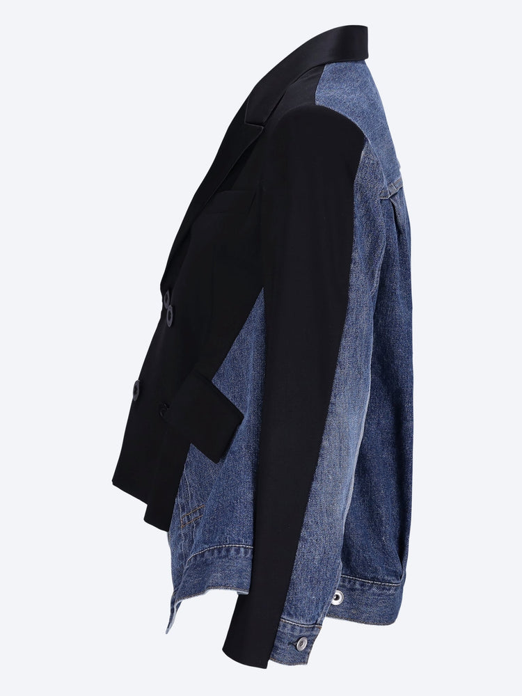 Wool suiting x denim jacket 2