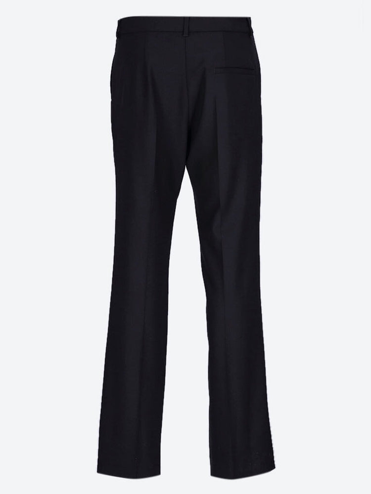 Wool tailoring slim leg pants 3