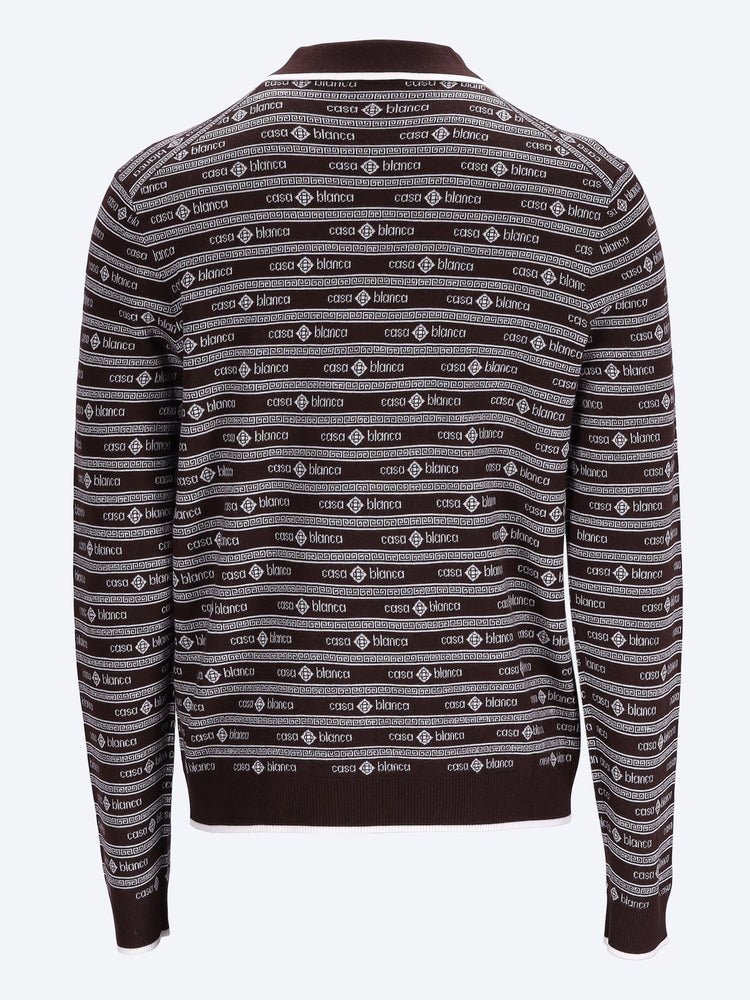 Wordmark long sleeve polo 3