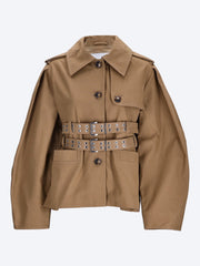 Workwear canvas short peplum jacket ref: