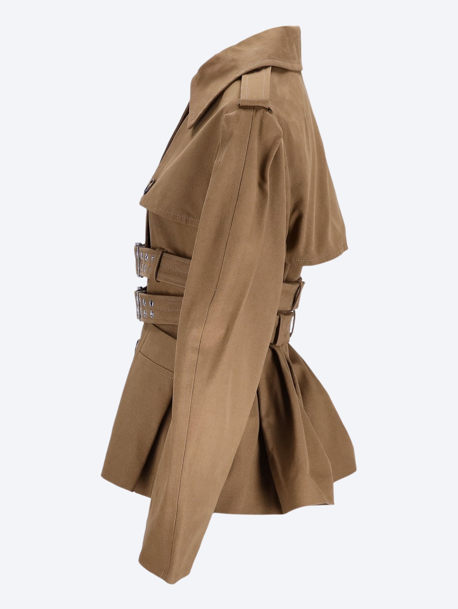 Workwear canvas short peplum jacket 2
