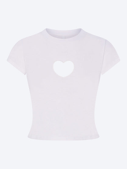 Worn in jersey baby heart t-shirt
