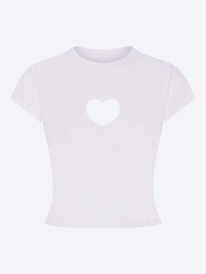 Worn in jersey baby heart t-shirt
