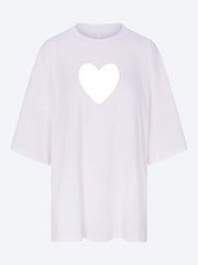 Getragen in einem übergroßen Herz-T-Shirt aus Jersey ref: