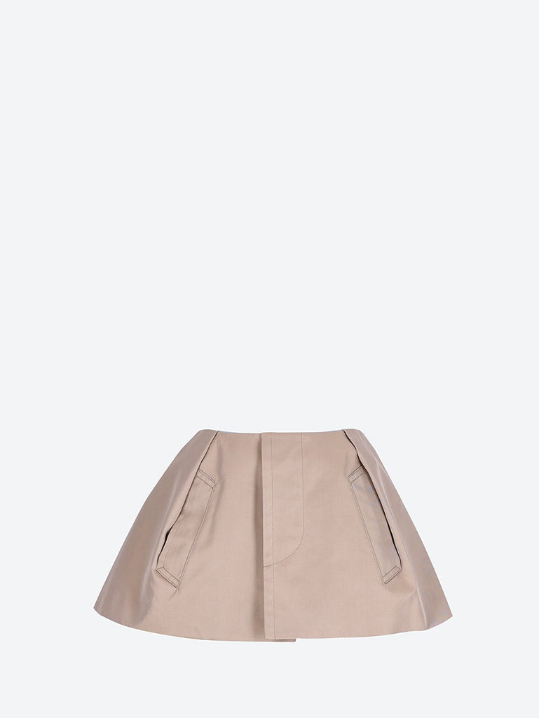 Woven cotton gabardine shorts 1