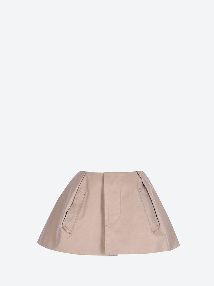 Woven cotton gabardine shorts 1