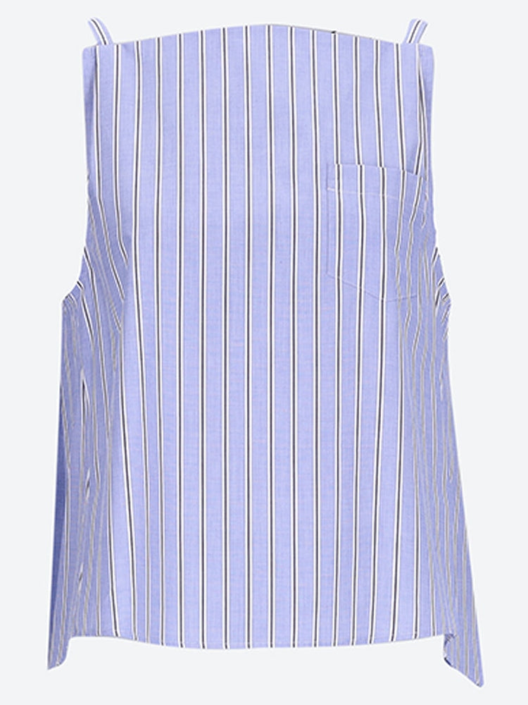 Woven cotton poplin camisole shirt 1